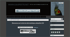 Desktop Screenshot of calopsitte.net